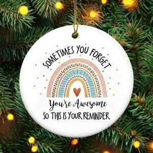 Christmas Ceramic Ornaments - Inspirational Gifts for Men, Women, Coworkers
